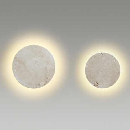 фото Настенный светильник бежевый/металл/травертин IP20 LED 12W 3000K 220V TRAVERTINO HIGHTECH, арт. 6625/8WL
