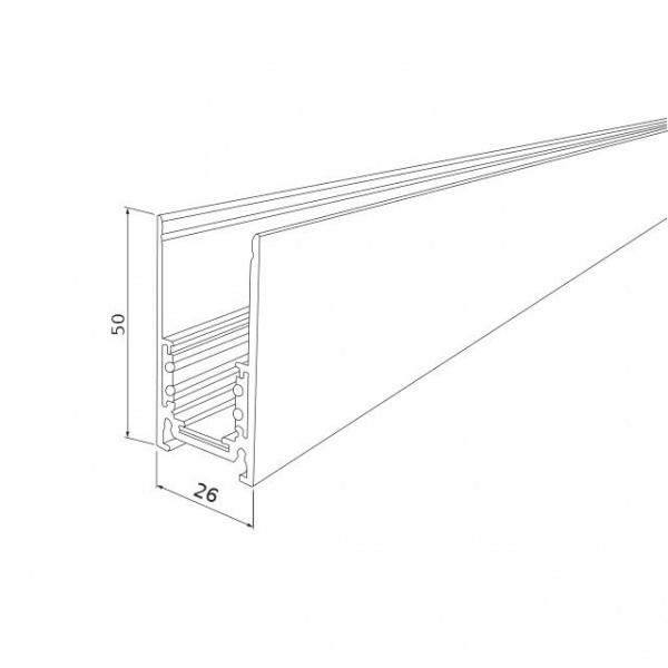 фото Slim Magnetic Шинопровод накладной черный (2 м) 85084/00