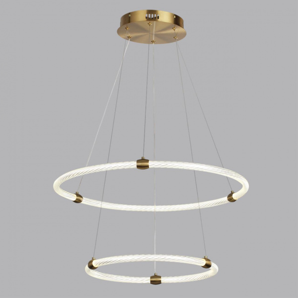 фото Золото/прозрачный, металл/акрилл Подвесной светильник LED 50W 220V 4000K TWINKLE LEDIO, арт. 8010/50L