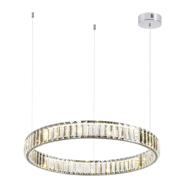 фото Хром/прозрачный металл/хрусталь Люстра LED 36W 4000K 4280Лм VEKIA L-VISION, арт. 4930/36L