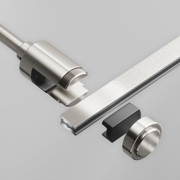 фото Крепление настенное Wall одинарное удлиненное Flarity платина Maytoni Technical TRA155CW-SL1-PT