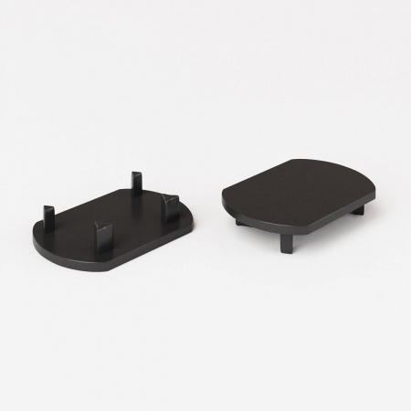 фото Slim Magnetic Заглушка для шинопровода Round (черный) (2шт) 85134/00
