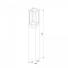 фото Ландшафтный светодиодный светильник Frame 3000K чёрный 1529 TECHNO LED