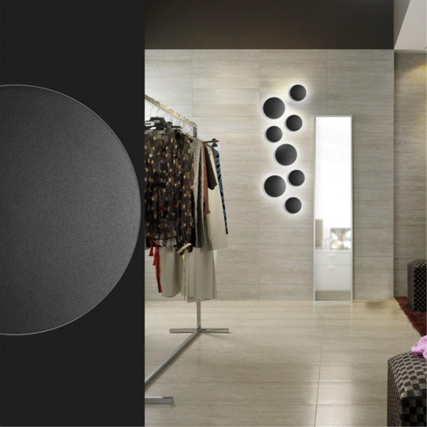 фото Черный Бра IP54 LED 4000K 120° 6W 560Лм 220V ECLISSI HIGHTECH, арт. 3634/6WL