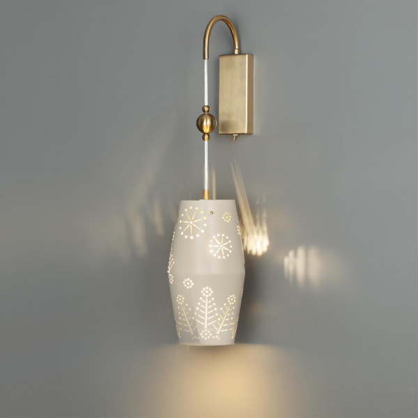 фото Бежевый/античная бронза/металл/керамика Бра с выкл. E27 1*40W KARELIA PENDANT, арт. 5444/1W