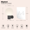 фото Уличный настенный светильник Maytoni Outdoor Bold O598WL-01B, черный