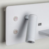 фото Бра 4,5W+3W 360LM+240LM 3000K Muro II, белый Lightstar 808556