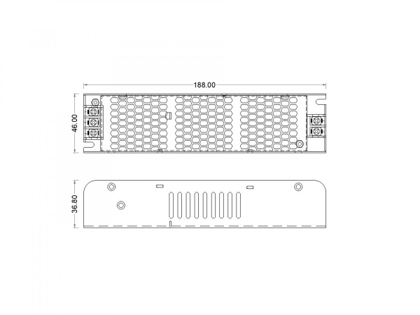 фото Блок питания SWG для светодиодных лент компактный (узкий), 100 W, 24V, T-100-24