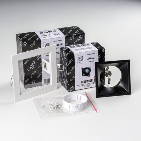 фото Комплект со светильником Domino, белый Lightstar D51607WMOD