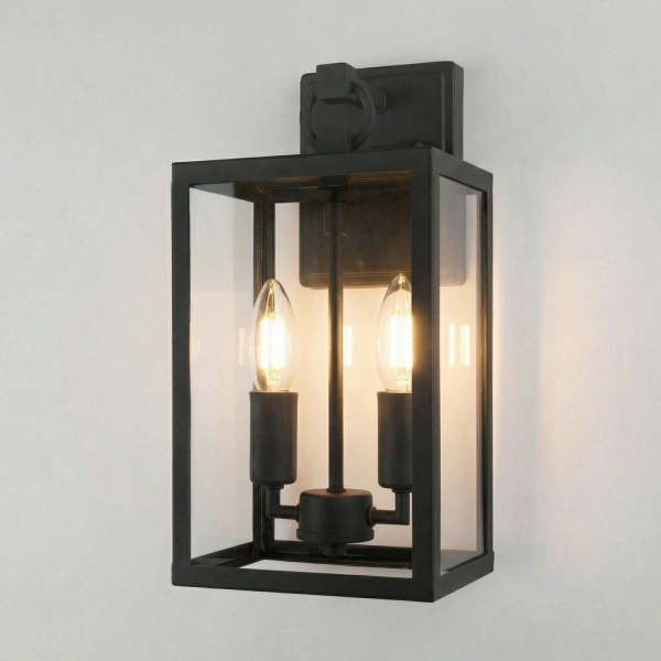 фото Уличный настенный светильник Candle D 35150/D черный