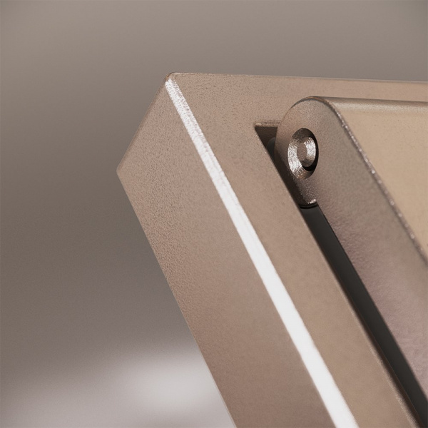 фото Накладка для розетки с заземлением, защитными шторками и крышкой, S70 Metal (платина)