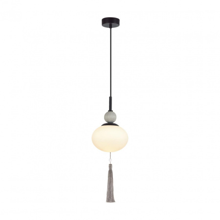 фото Черный/серый/белый, металл/керамика/стекло Подвес Е14 1*40W 220V GLORIYA NEOCLASSI, арт. 8273/1A