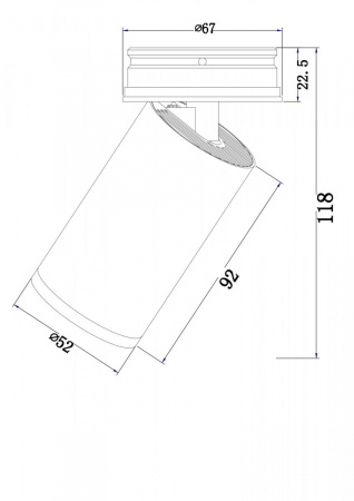 фото Потолочный светильник Maytoni Technical FOCUS S C058CL-01B, черный