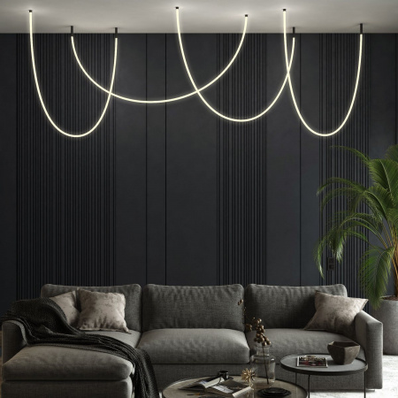 фото Гибкий неон 336Led 12W IP20 3000K Full light круглый теплый белый, 3 м