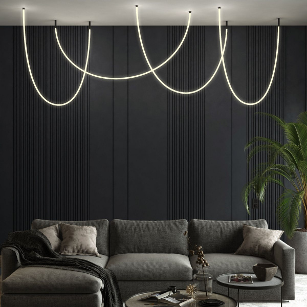 фото Гибкий неон 336Led 12W IP20 3000K Full light круглый теплый белый, 3 м