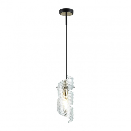 фото Черный/золото/металл/стекло Подвес/бра E14 1*40W FUSILLI MODERN, арт. 5439/1