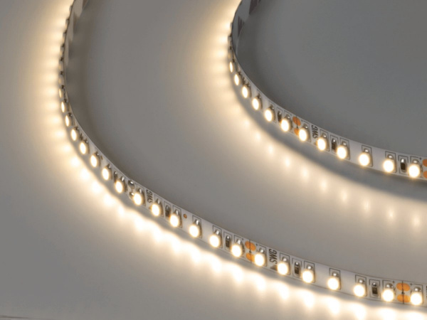 Светодиодная лента 3528, 120 LED/м, 9,6 Вт/м, 24В, IP20, Цвет: Нейтральный белый, SWG3120-24-9.6-NW-M, катушка 5 м
