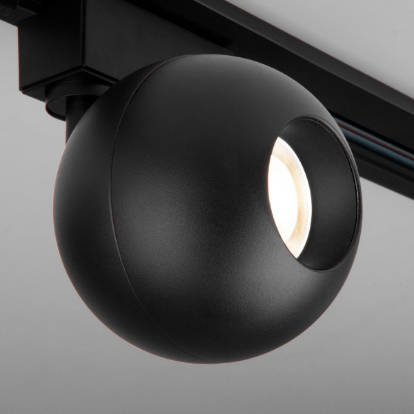 фото Трековый светодиодный светильник для однофазного шинопровода Ball Черный 8W 4200K LTB76