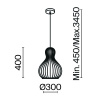 фото Подвесной светильник Maytoni Roots MOD192PL-01W1, черный