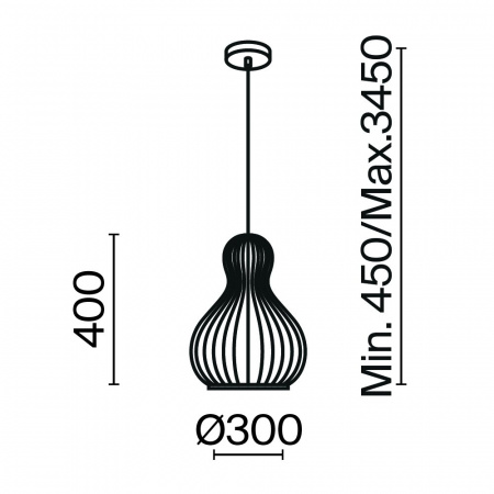 фото Подвесной светильник Maytoni Roots MOD192PL-01W1, черный
