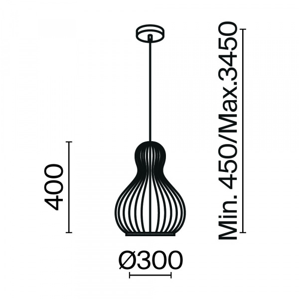 фото Подвесной светильник Maytoni Roots MOD192PL-01W1, черный