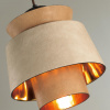 фото Св. коричневый/золотой/металл/экокожа Подвес E27 60W KRESSA PENDANT, арт. 4992/1