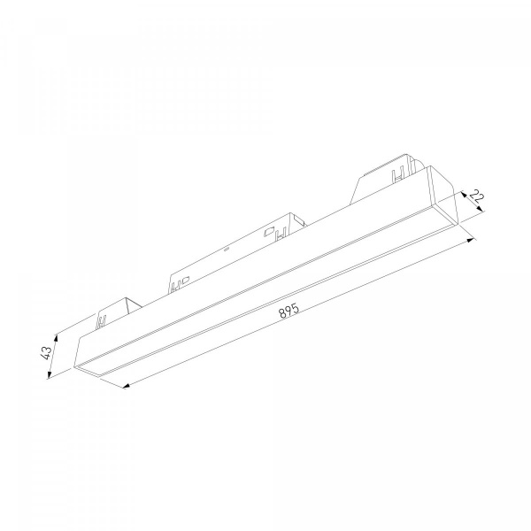 фото Slim Magnetic L02 Трековый светильник 30W 3000K (черный) 85034/01