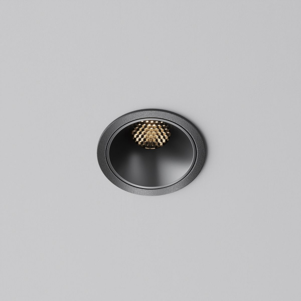 фото Встраиваемый светильник Maytoni Technical Alfa LED DL043-01-10W3K-RD-B-1, черный