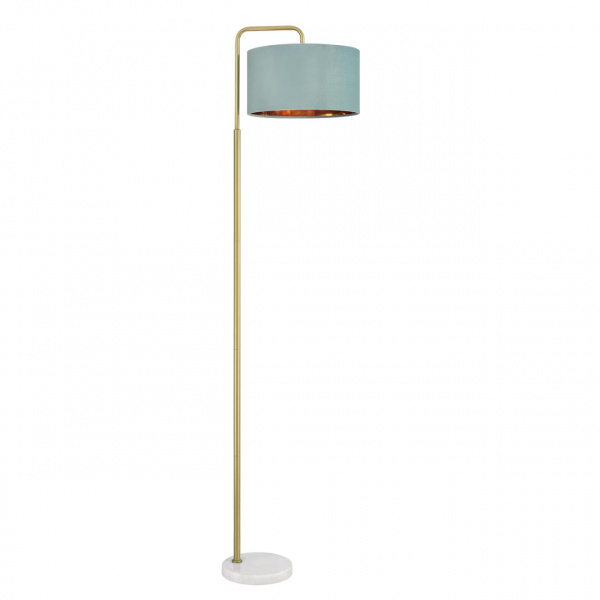 Золото/зеленый, металл/камень/текстиль Торшер E27 1*60W 220V AVIOLA NEOCLASSI, арт. 8074/1F