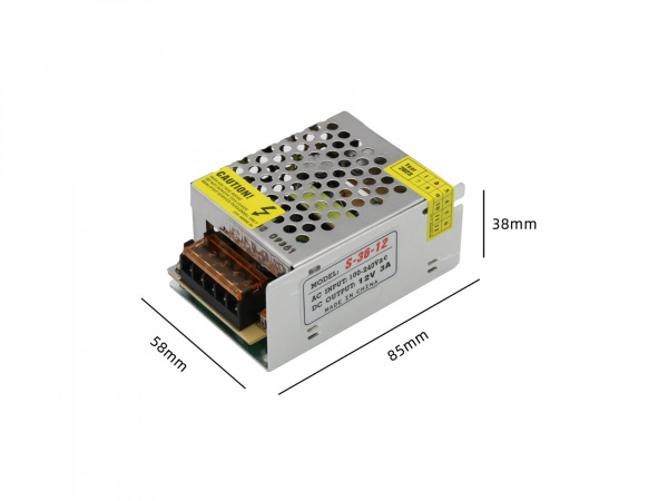 фото Блок питания SWG для светодиодных лент 12V 35W, S-35-12