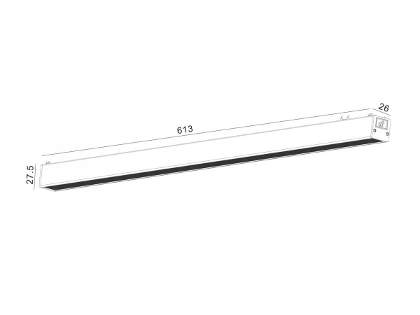 фото Светильник трековый SWG SLIM, 48В 24W черный 2700-6000К, DL-SLIM-DFBL-24-CCT
