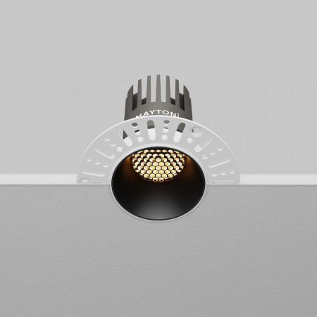 фото Встраиваемый светильник Maytoni Technical Dip DL124-10W-2.7K-TRS-B, черный