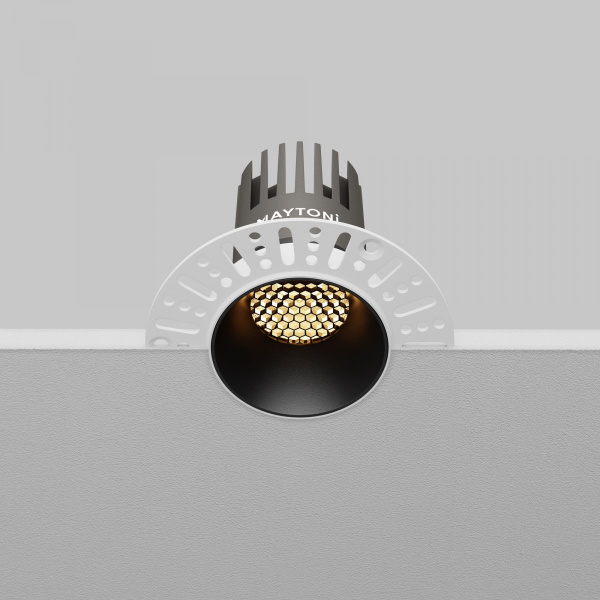 фото Встраиваемый светильник Maytoni Technical Dip DL124-10W-2.7K-TRS-B, черный