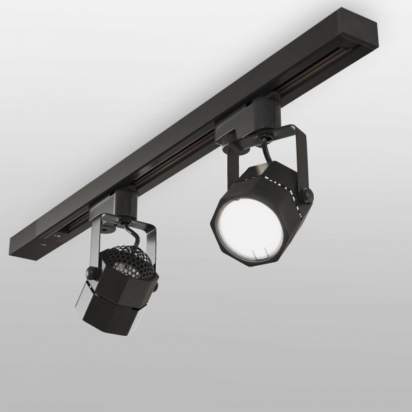 фото Трековый светильник для однофазного шинопровода Robi GU10 Черный MRL 1004