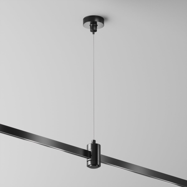 фото Подвес тросовый Hang одинарный Flarity черный Maytoni Technical TRA157SW-S1-B