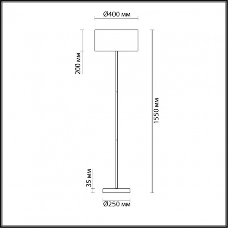фото Никель/белый, металл/текстиль Торшер E27 2*60W 220V NIKKI MODERNI, арт. 3745/2F
