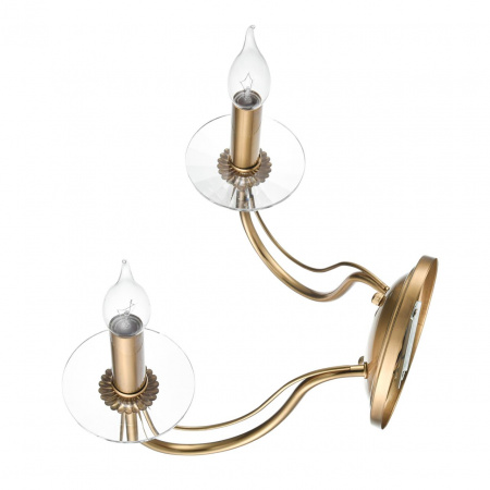 фото Металл/стекло, медь/прозрачный Бра E14 2*40W 220V INCANTO CLASSI, арт. 8033/2W