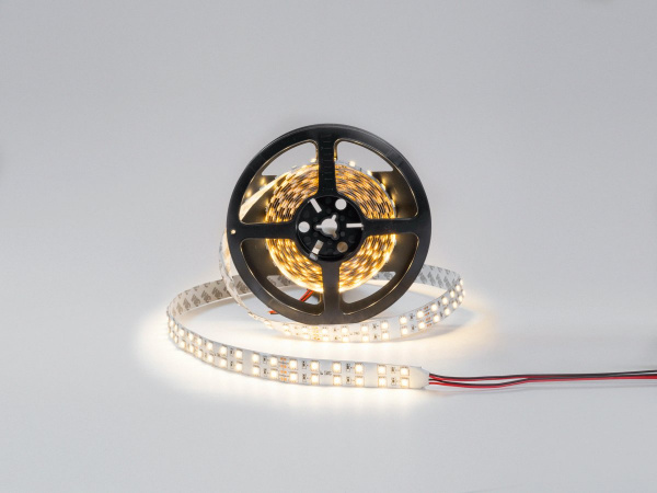 Светодиодная лента 5050, 120 LED/м, 28,8 Вт/м, 24В, IP20, Цвет: Теплый белый, SWG5120-24-28.8-WW-M, катушка 5 м