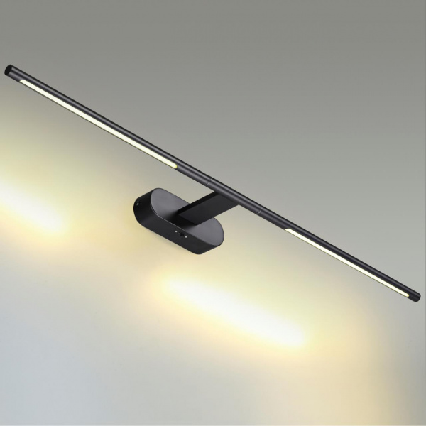 фото Металл/черный/акрил Настенный светильник IP20 LED 8W 3000K/3800K/5100K (перекл ч/з тумблер) 220V ALEDO HIGHTECH, арт. 6634/9WL