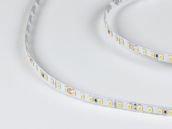 фото Светодиодная лента ПРО 2835, 126 LED/м, 13 Вт/м, 24В, IP20, Цвет: Теплый белый, SWG2P126-24-13-WW, катушка 5 м