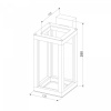 фото Уличный настенный светодиодный светильник Frame LED IP54 1527 TECHNO черный