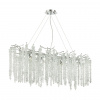Серебристый/прозрачный металл/хрусталь Люстра G9 12*40W BANCHE HALL, арт. 5004/12