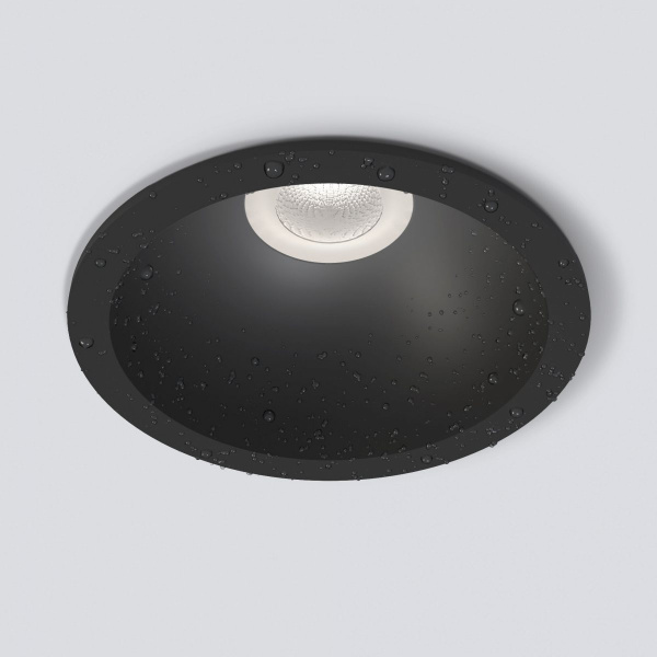 Светильник встраиваемый влагозащищенный Light LED 3004 черный 35159/U