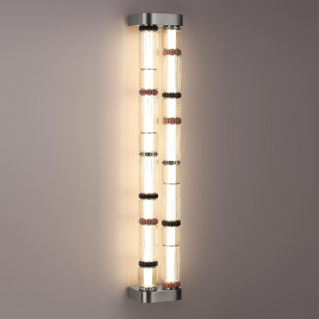 фото Темный сатин.никель/терракот/черный Настенный светильник LED 60W 4000K COLLIER L-VISION, арт. 5456/60WL