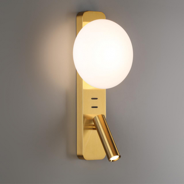 фото Металл/металл бронза Настенный светильник IP20 LED 1*5W + 1*3W ALBERGO HIGHTECH, арт. 7050/5WL
