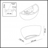 фото Белый гипсовый Настенный светильник IP20 E14 1*40W 220V GIPS HIGHTECH, арт. 3551/1W