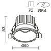 фото Встраиваемый светильник Maytoni Technical Round DL058-7W2.7K-B, черный