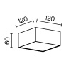 фото Потолочный светильник Maytoni Technical Zon C032CL-12W4K-SQ-W, белый
