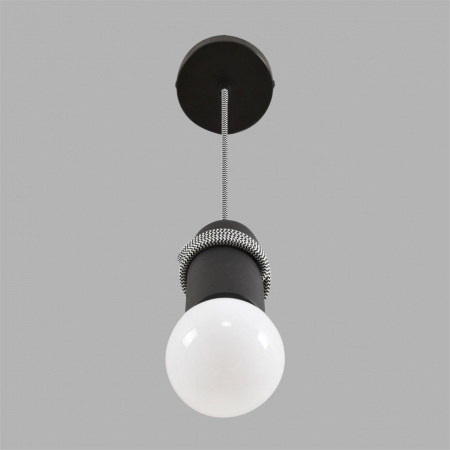 фото Черный, металл/бетон Подвес E27 LED 10W 220V TESLA ECO, арт. 8364/1A