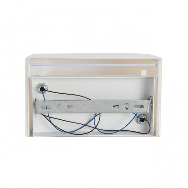 фото Белый/бежевый, металл/текстиль/пластик Бра E14 LED 2*10W 220V GOFERA MODERNI, арт. 8327/2W